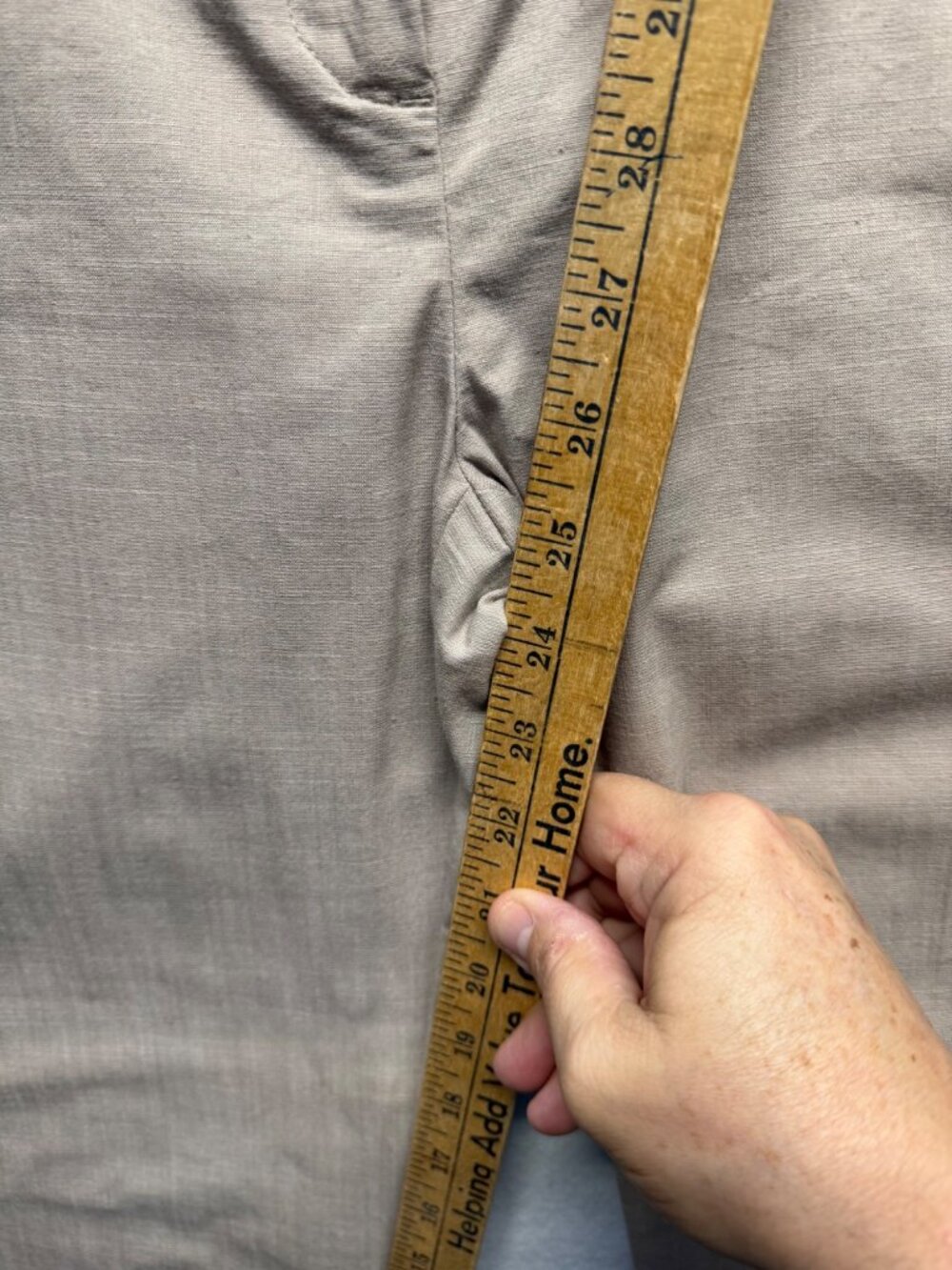 Womens Van Heusen Stretch Khaki Pants Size 2 Cotton Blend - Picture 7 of 10